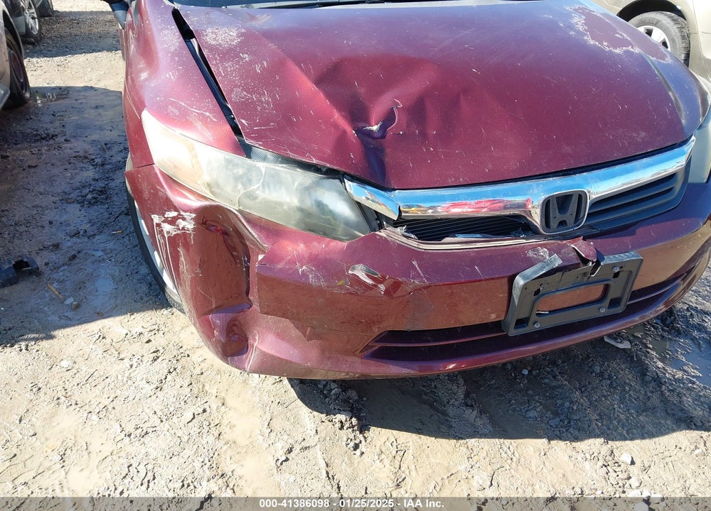 2012 HONDA CIVIC LX VIN: 2HGFB2F57CH606061