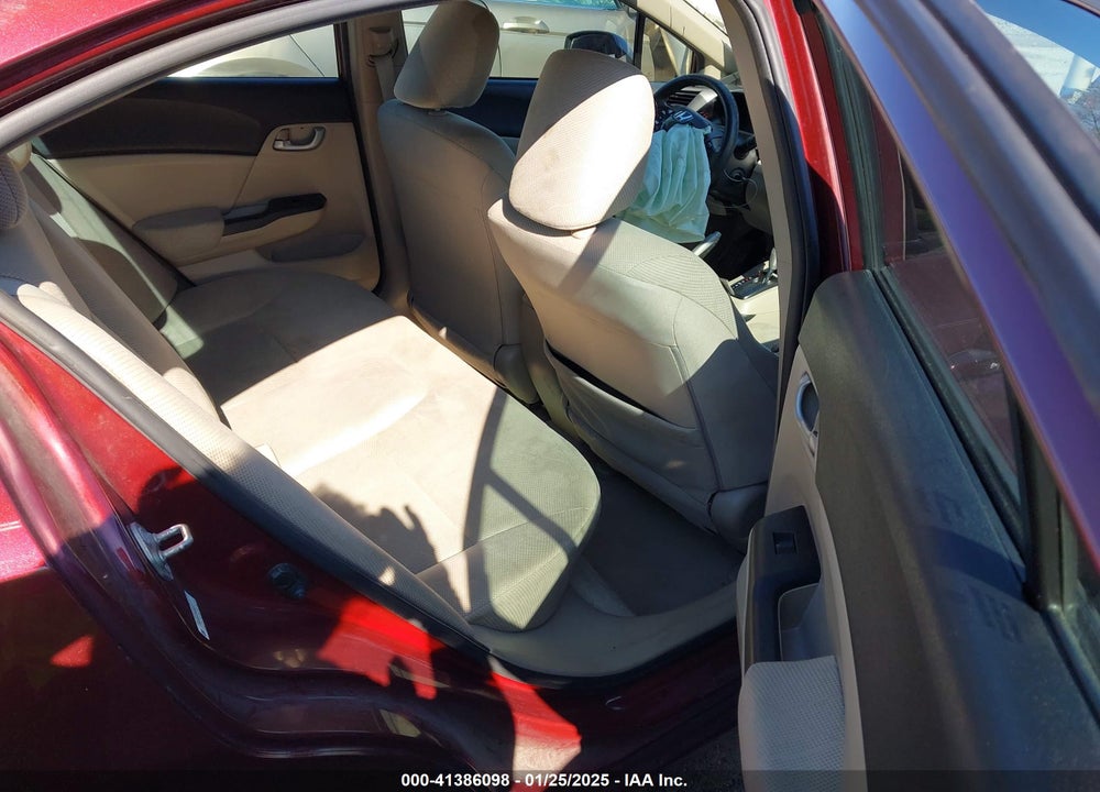 2012 HONDA CIVIC LX VIN: 2HGFB2F57CH606061