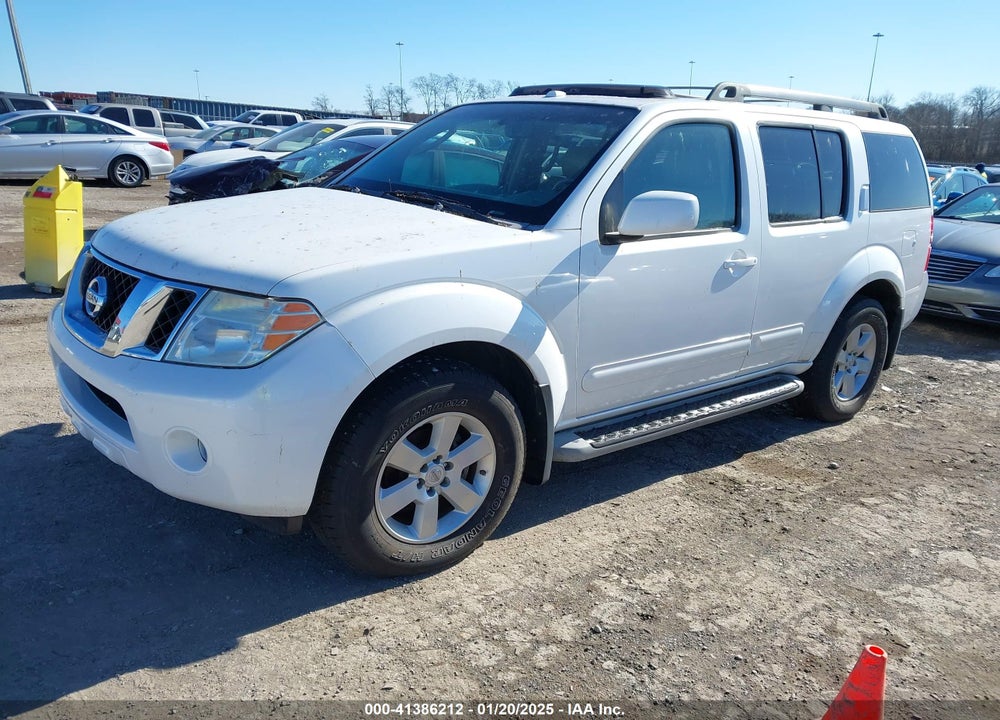2008 NISSAN PATHFINDER SE VIN: 5N1AR18UX8C608220
