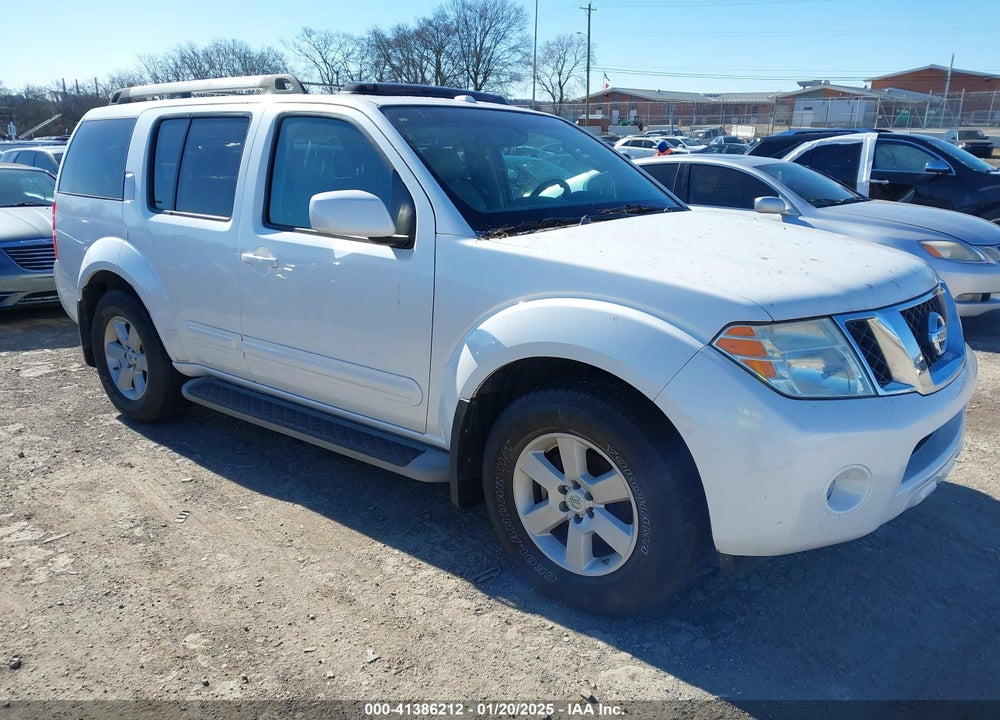 2008 NISSAN PATHFINDER SE VIN: 5N1AR18UX8C608220