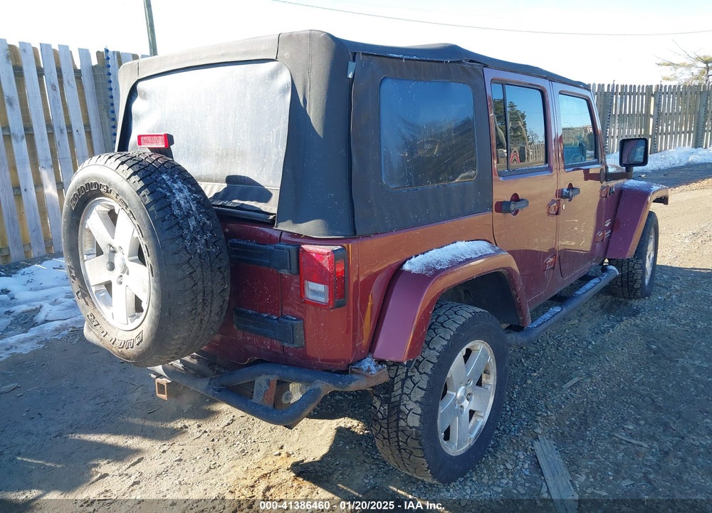 2008 JEEP WRANGLER UNLIMITED SAHARA VIN: 1J4GA59168L583490