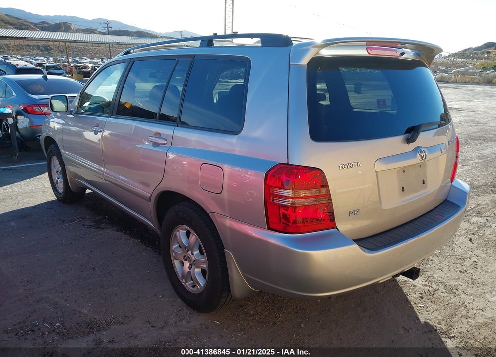 2002 TOYOTA HIGHLANDER V6 VIN: JTEGF21A020062996