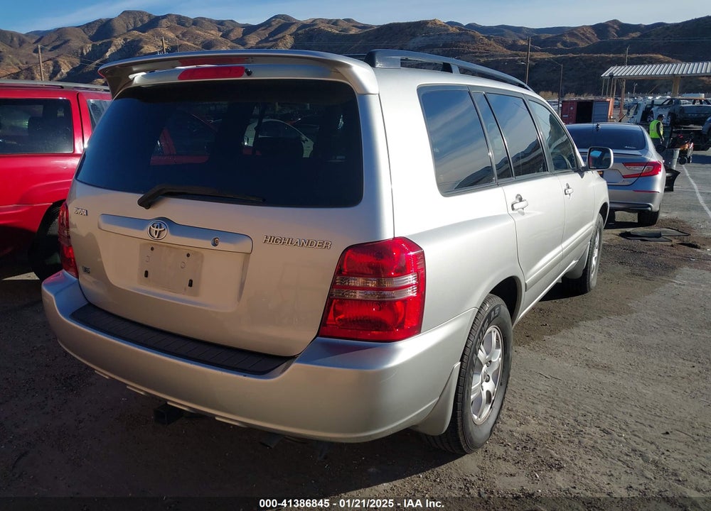 2002 TOYOTA HIGHLANDER V6 VIN: JTEGF21A020062996