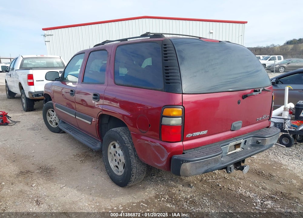 2005 CHEVROLET TAHOE LS VIN: 1GNEC13T85R232400
