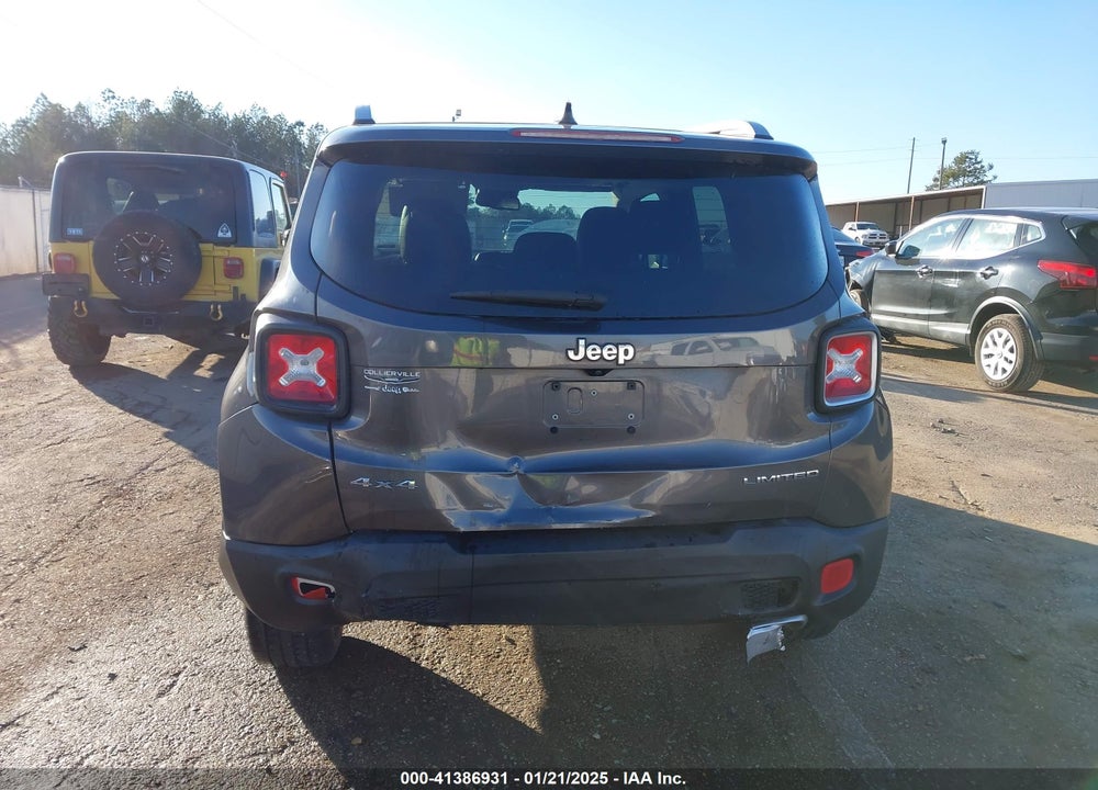 2016 JEEP RENEGADE LIMITED VIN: ZACCJBDT3GPD37745