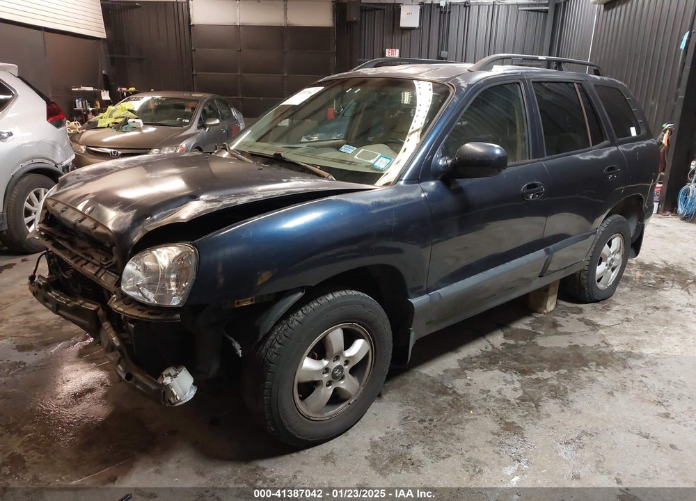 2005 HYUNDAI SANTA FE GLS VIN: KM8SC13DX5U857846
