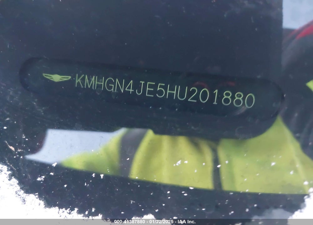 2017 GENESIS G80 VIN: KMHGN4JE5HU201880