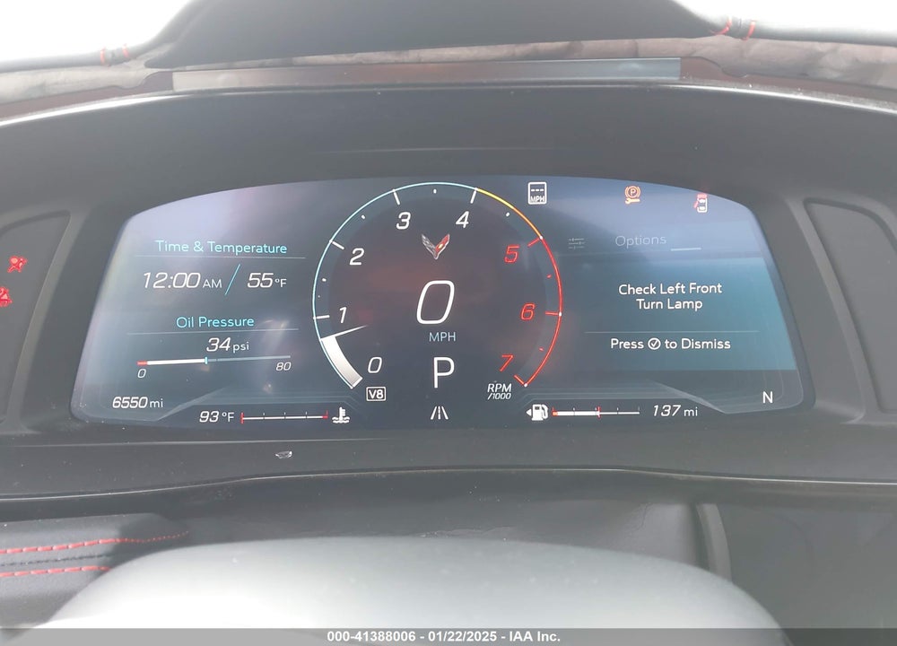 2021 CHEVROLET CORVETTE STINGRAY VIN: 1G1YB3D41M5125604