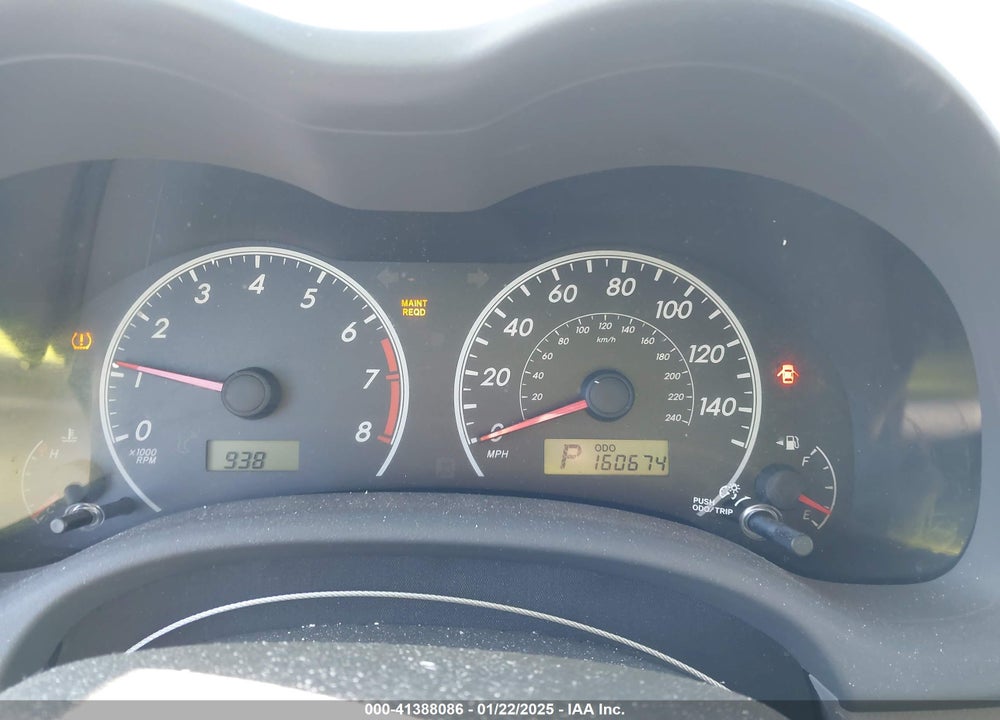 2009 TOYOTA COROLLA LE VIN: 2T1BU40E09C142318