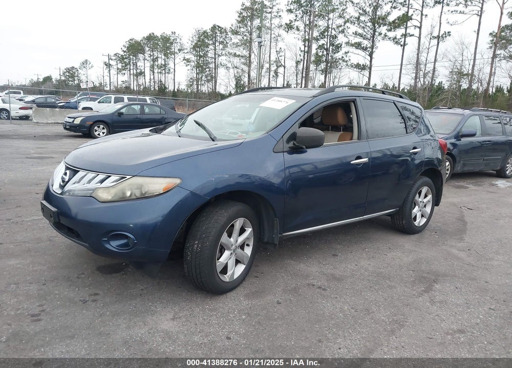 2009 NISSAN MURANO S VIN: JN8AZ18W29W201227
