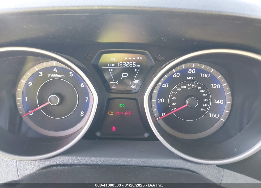 2013 HYUNDAI ELANTRA VIN: KMHDH4AEXDU013876