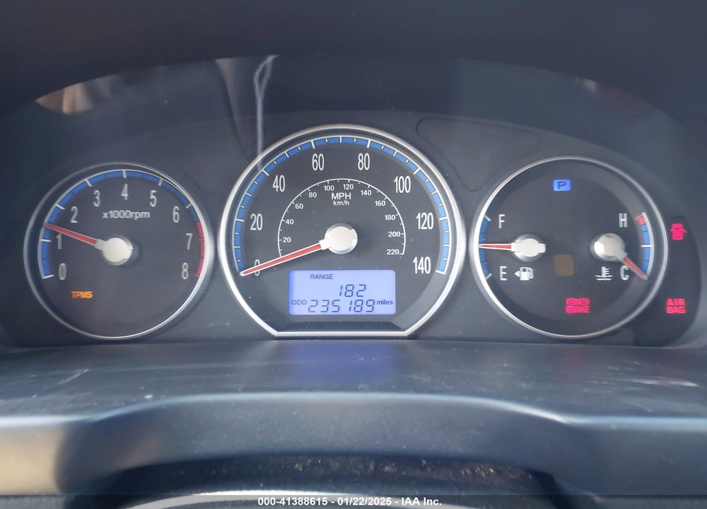 2009 HYUNDAI SANTA FE VIN: 5NMSH13E79H254865