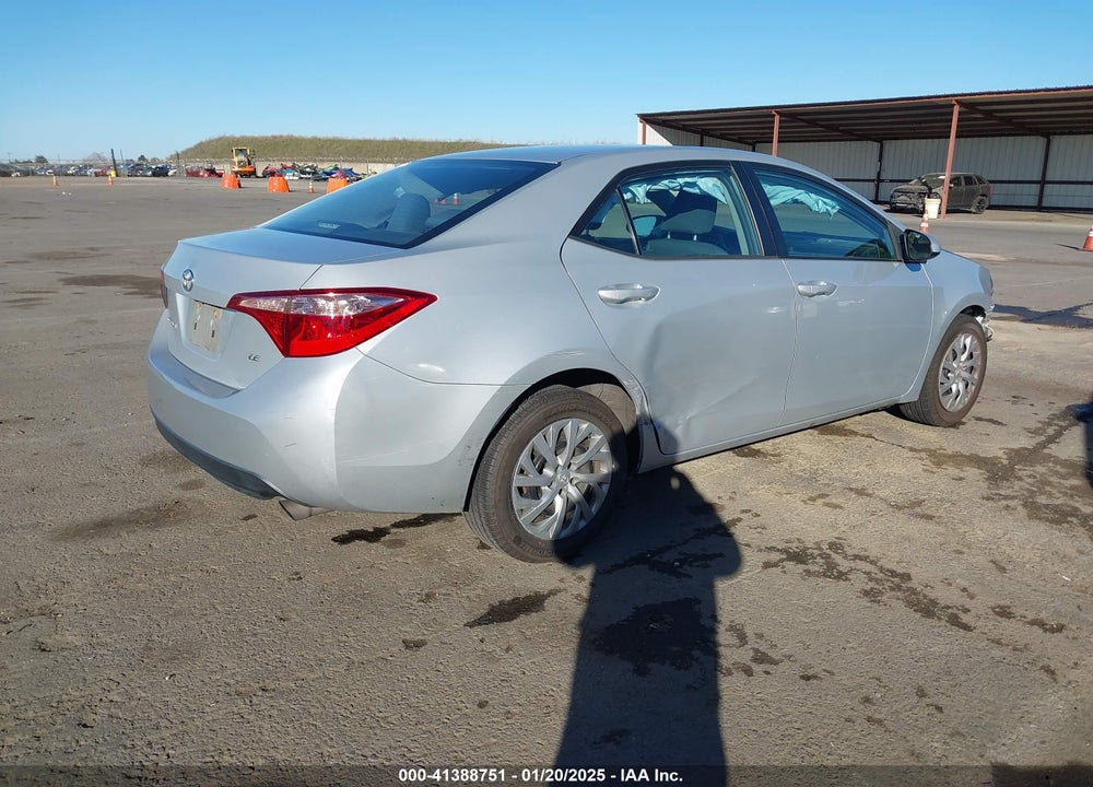 2018 TOYOTA COROLLA LE VIN: 2T1BURHE6JC121690