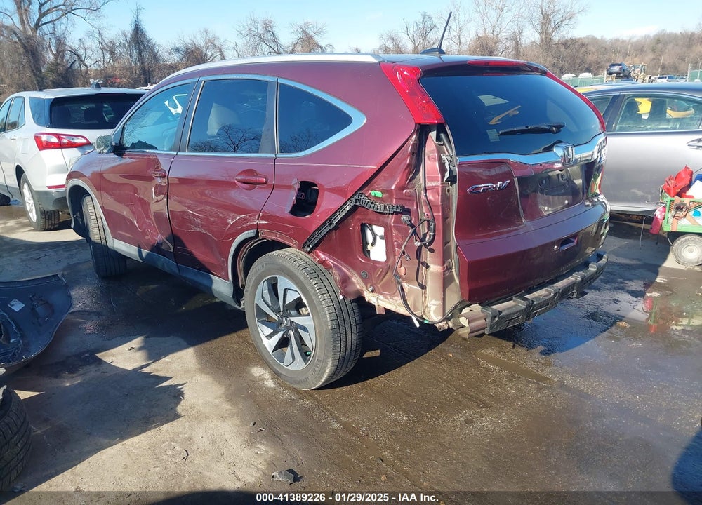 2016 HONDA CR-V TOURING VIN: 5J6RM4H99GL118167