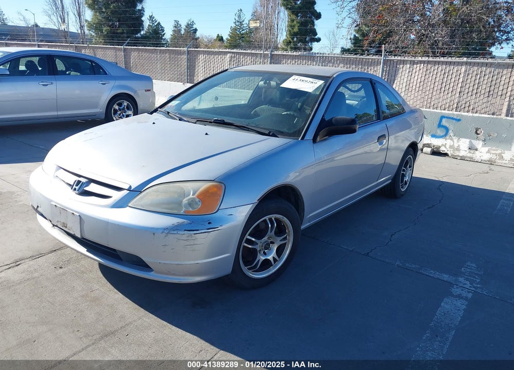 2001 HONDA CIVIC LX VIN: 1HGEM22551L030109