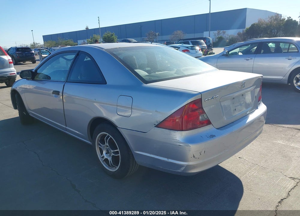 2001 HONDA CIVIC LX VIN: 1HGEM22551L030109