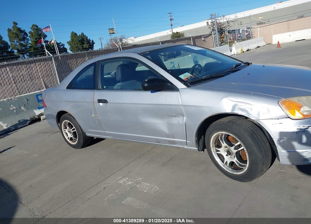 2001 HONDA CIVIC LX VIN: 1HGEM22551L030109