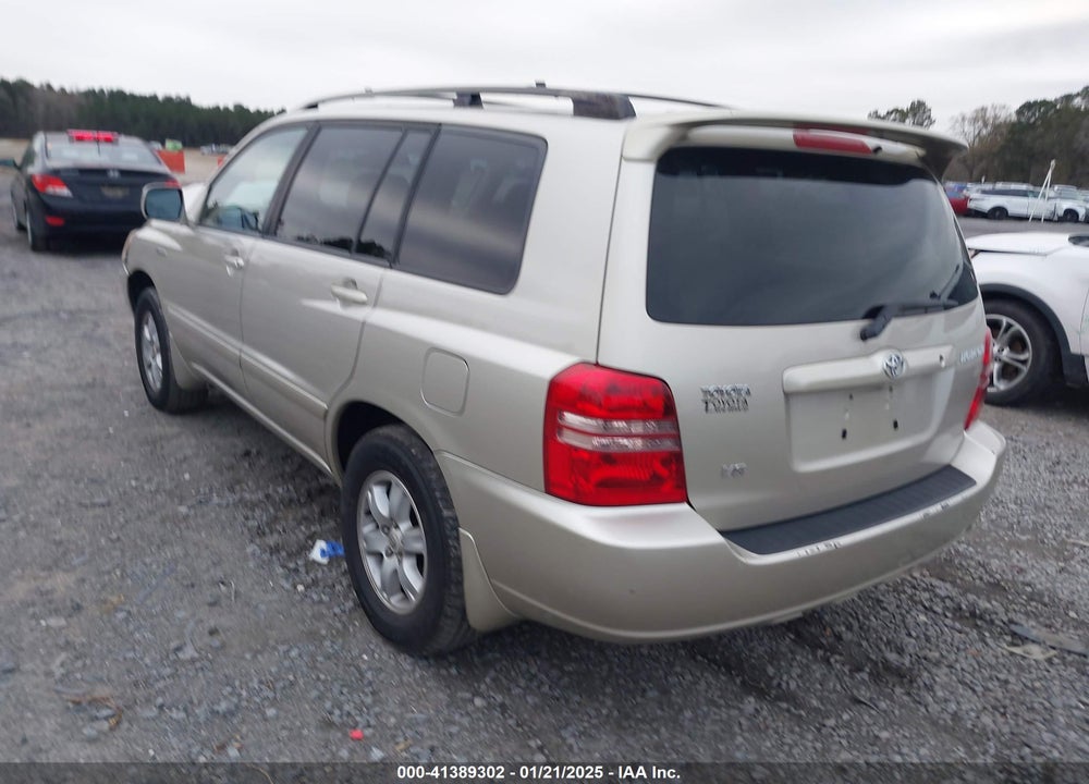 2003 TOYOTA HIGHLANDER LIMITED V6 VIN: JTEGF21A730074631