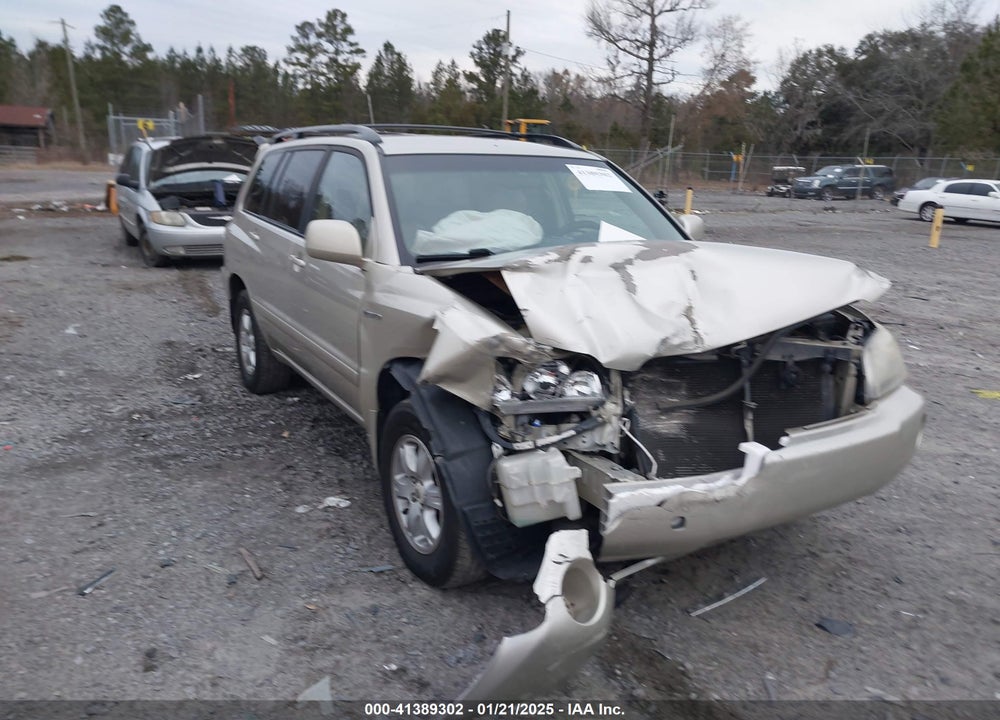 2003 TOYOTA HIGHLANDER LIMITED V6 VIN: JTEGF21A730074631