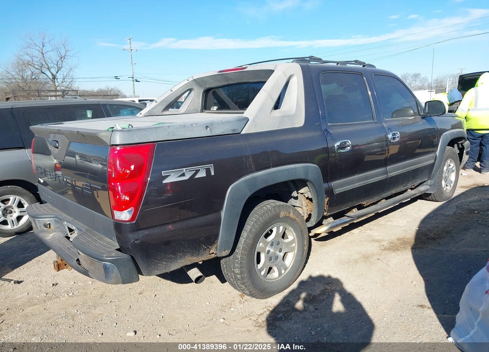 2005 CHEVROLET AVALANCHE 1500 Z71 VIN: 3GNEK12Z35G272098