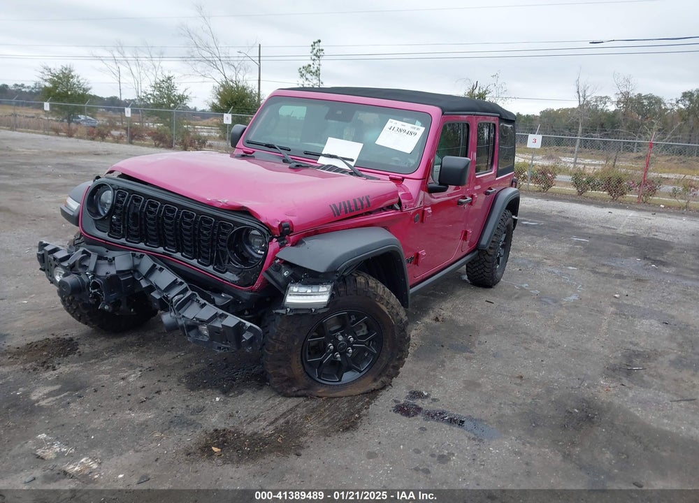 2024 JEEP WRANGLER 4-DOOR WILLYS 4X4 VIN: 1C4PJXDG6RW320025