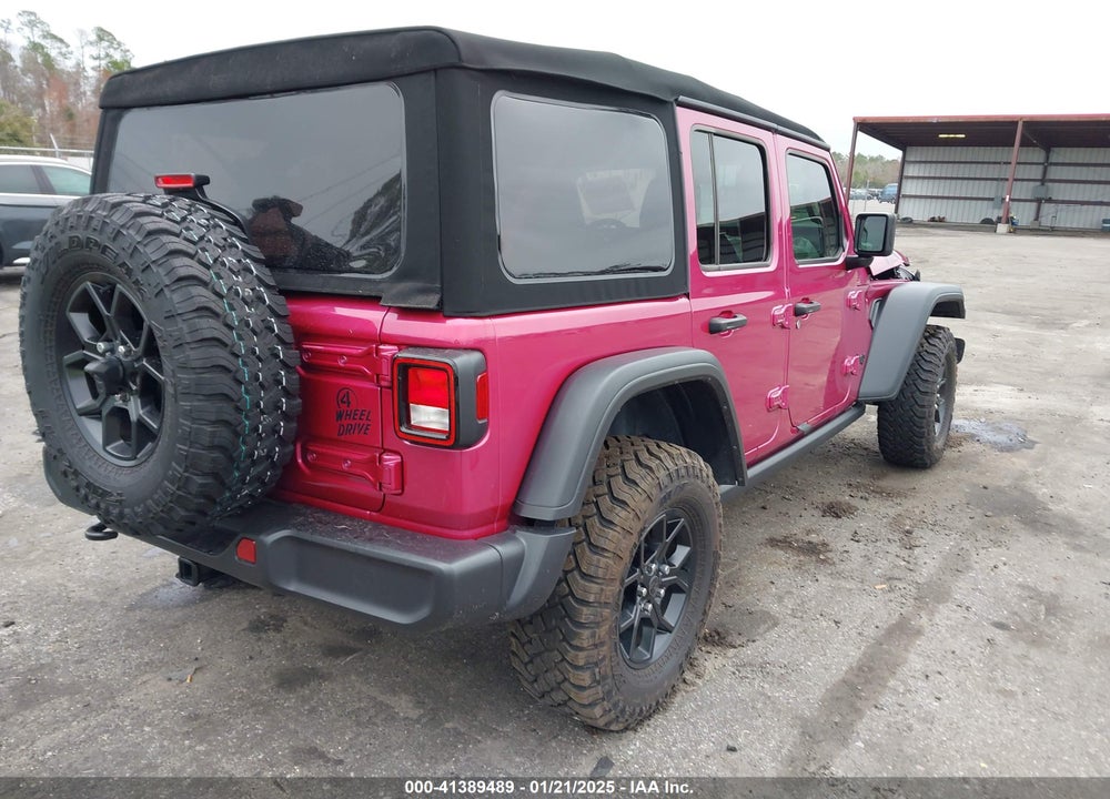 2024 JEEP WRANGLER 4-DOOR WILLYS 4X4 VIN: 1C4PJXDG6RW320025