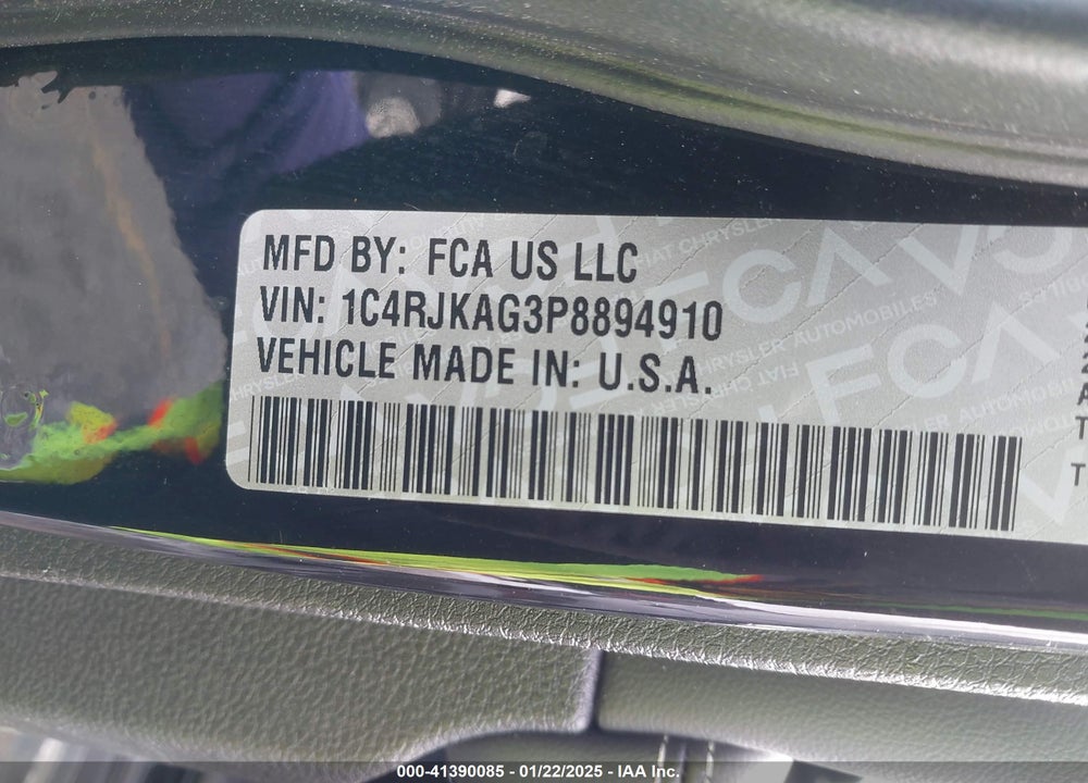 2023 JEEP GRAND CHEROKEE L ALTITUDE 4X4 VIN: 1C4RJKAG3P8894910