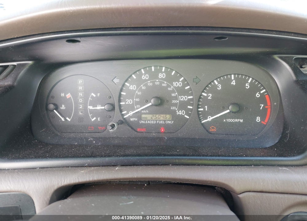 1999 TOYOTA CAMRY LE V6 VIN: JT2BF22K9X0207622