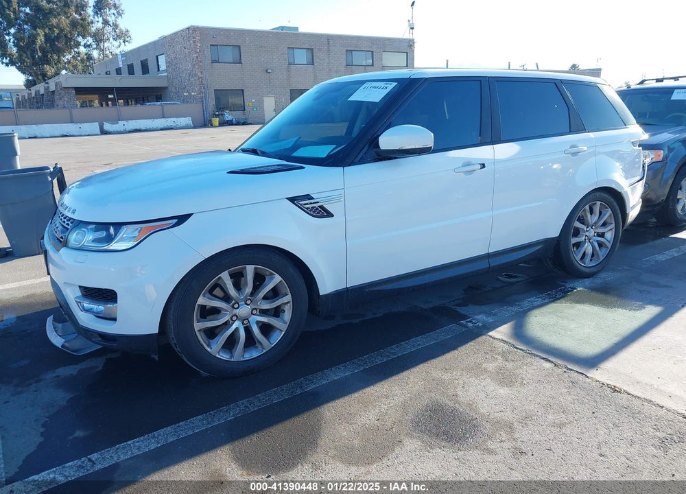 2016 LAND ROVER RANGE ROVER SPORT 3.0L V6 SUPERCHARGED HSE VIN: SALWR2VF9GA556295