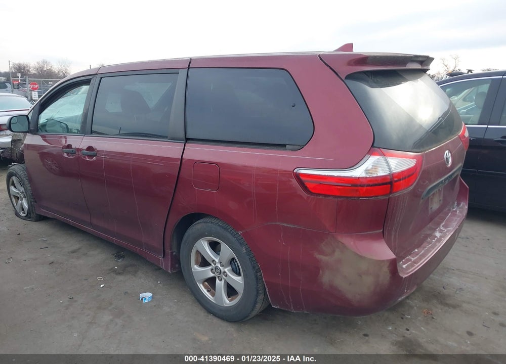 2019 TOYOTA SIENNA L 7 PASSENGER VIN: 5TDZZ3DC3KS968533