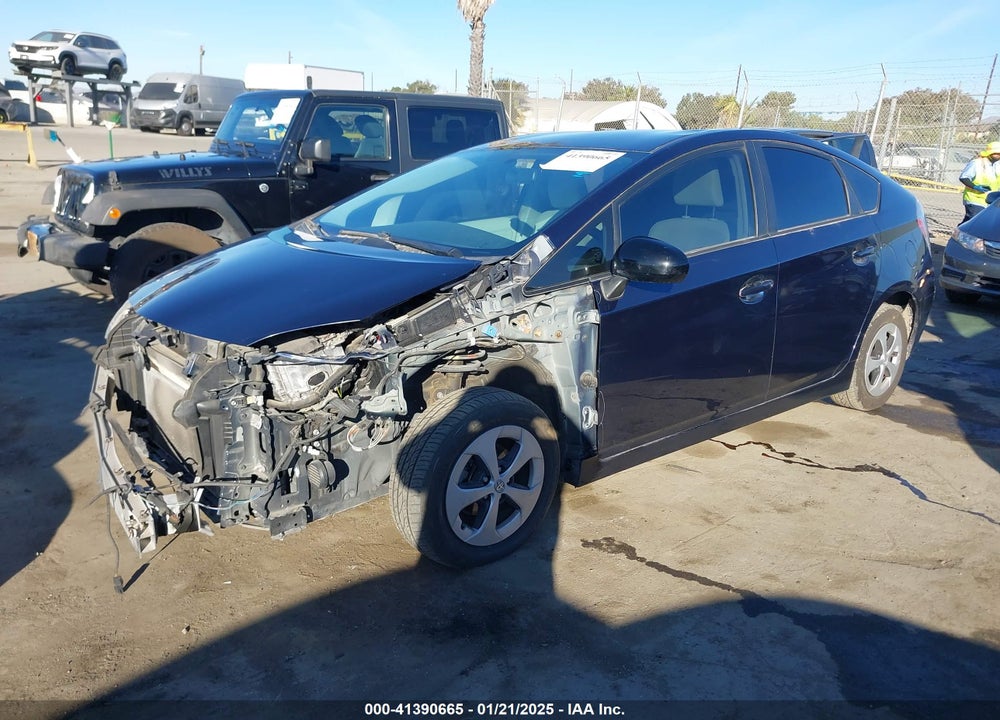 2013 TOYOTA PRIUS THREE VIN: JTDKN3DUXD0344837