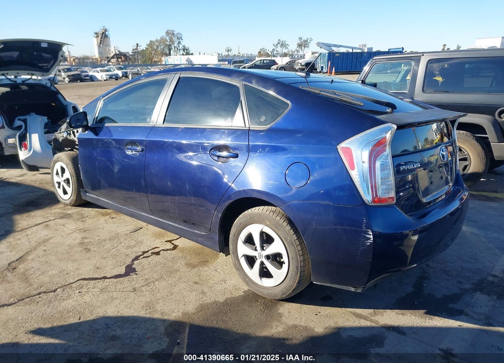 2013 TOYOTA PRIUS THREE VIN: JTDKN3DUXD0344837
