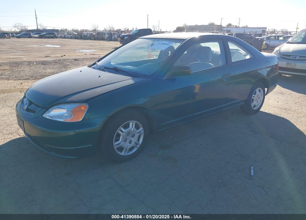 2001 HONDA CIVIC LX VIN: 1HGEM22571L008905