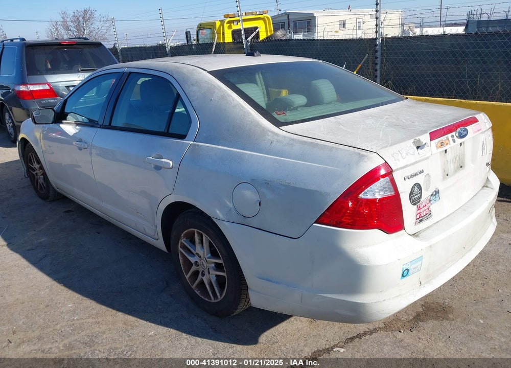 2012 FORD FUSION VIN: 3FAHP0GA7CR138674