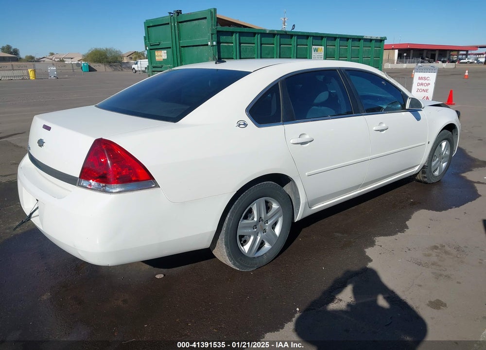 2008 CHEVROLET IMPALA LS VIN: 2G1WB58N581360214