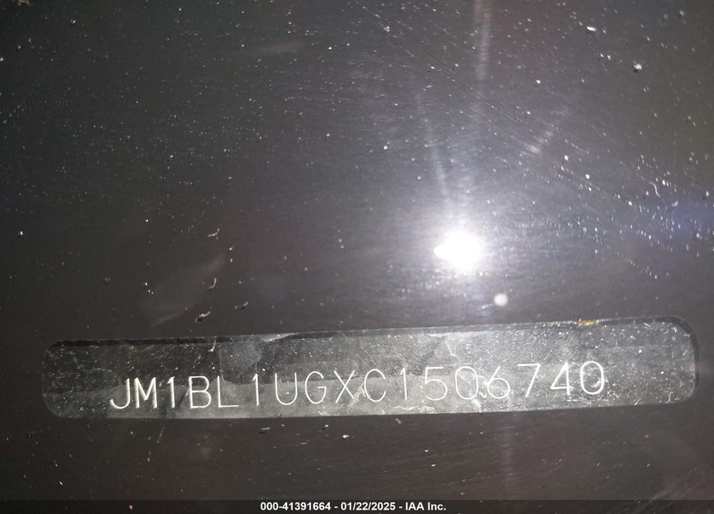 2012 MAZDA MAZDA3 VIN: JM1BL1UGXC1506740