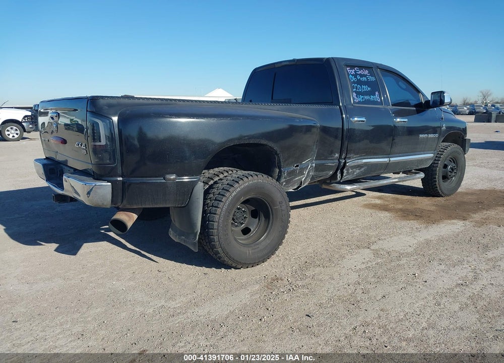 2006 DODGE RAM 3500 LARAMIE VIN: 3D7MX48C86G210794