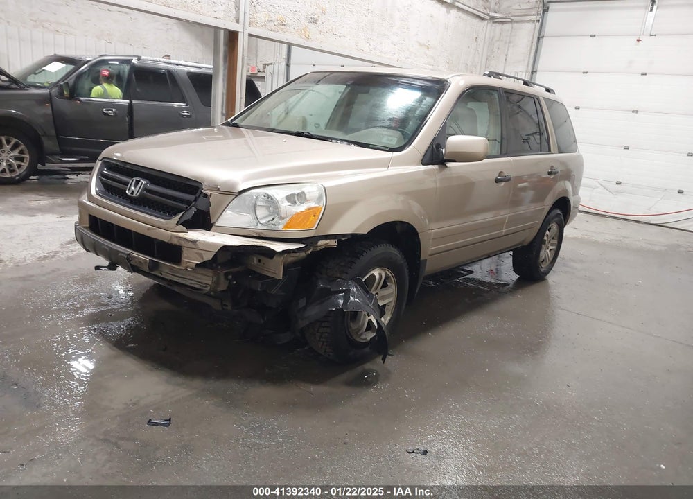 2005 HONDA PILOT EX-L VIN: 2HKYF18505H558447