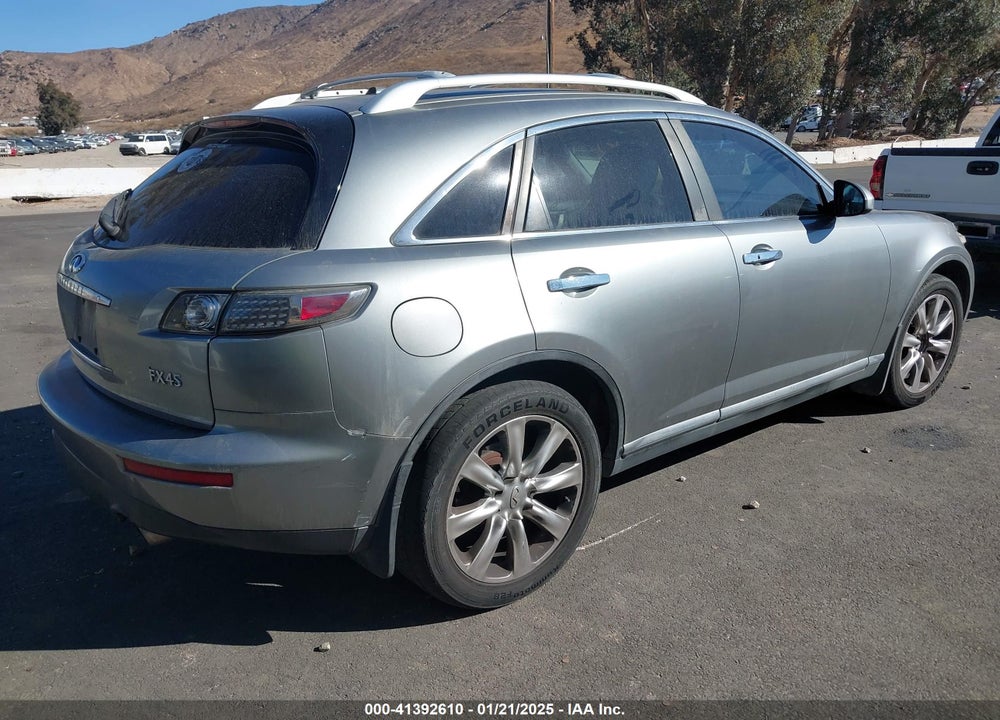 2008 INFINITI FX45 VIN: JNRBS08W48X400416