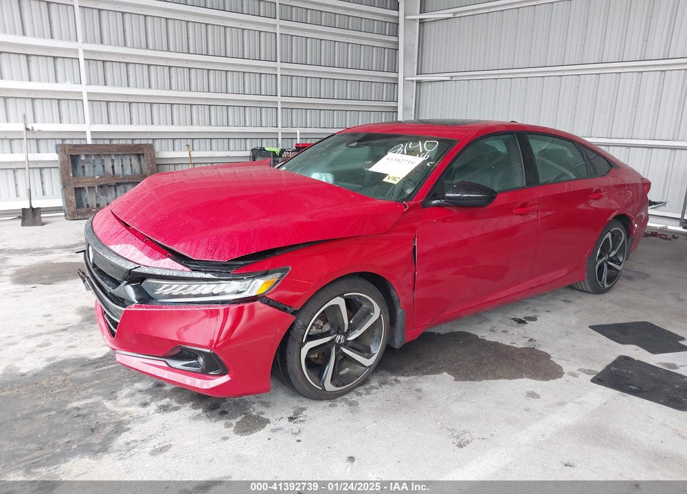 2021 HONDA ACCORD VIN: 1HGCV2F34MA028140