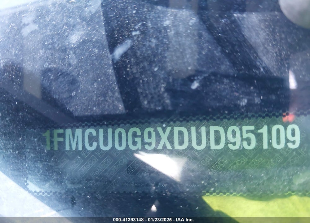 2013 FORD ESCAPE SE VIN: 1FMCU0G9XDUD95109