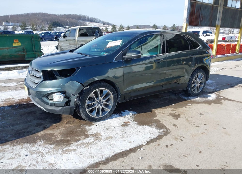 2015 FORD EDGE TITANIUM VIN: 2FMPK4K80FBB76357