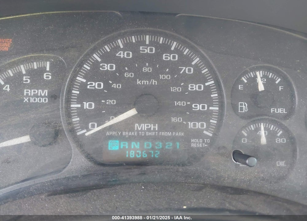 2002 GMC SIERRA 1500 DENALI VIN: 2GTFK69U421373269