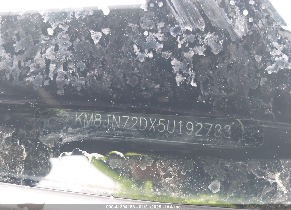 2005 HYUNDAI TUCSON GLS/LX VIN: KM8JN72DX5U192733