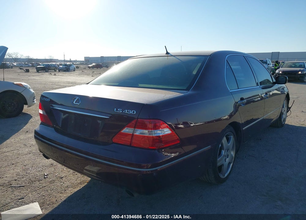 2006 LEXUS LS 430 VIN: JTHBN36F365033608