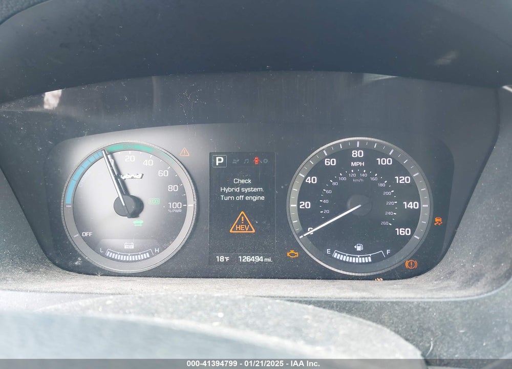 2016 HYUNDAI SONATA HYBRID SE VIN: KMHE24L1XGA011566