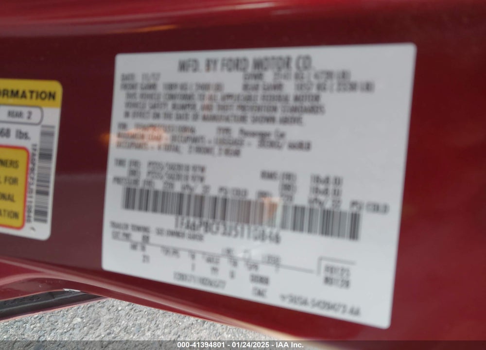 2018 FORD MUSTANG VIN: 1FA6P8CF3J5110846