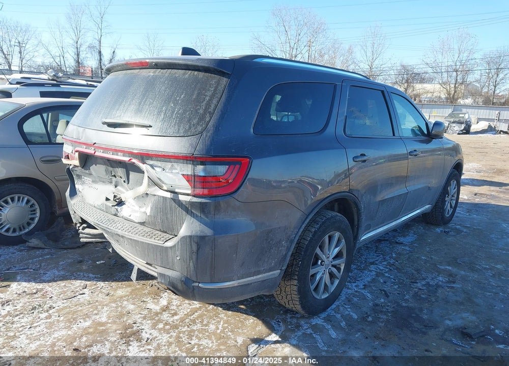 2016 DODGE DURANGO SXT VIN: 1C4RDJAG8GC485400