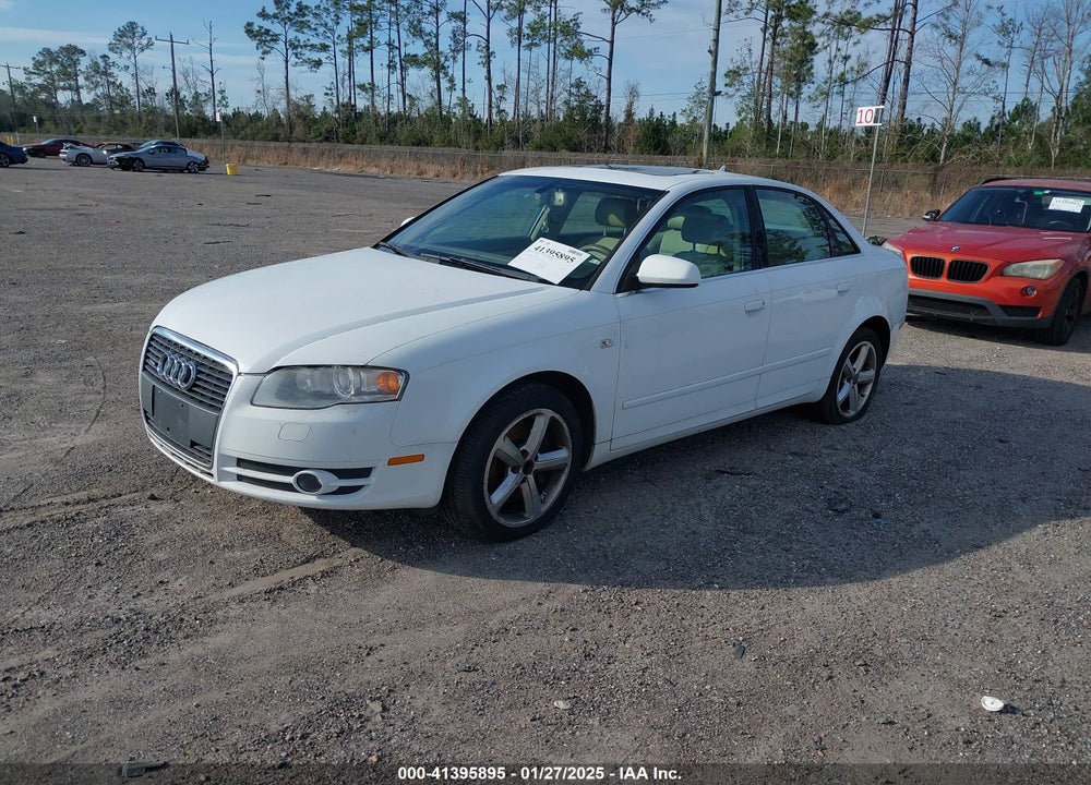 2007 AUDI A4 VIN: WAUDH78E67A049434