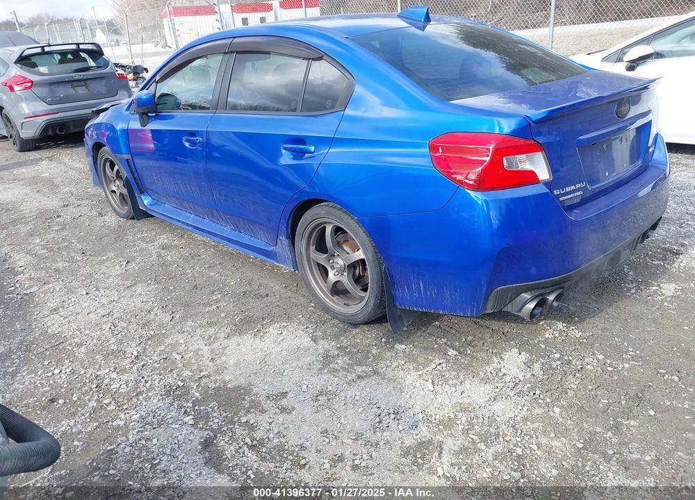 2016 SUBARU WRX VIN: JF1VA1B68G9804536